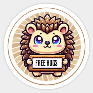 Hedgehog Free Hugs! 🤗 Sticker